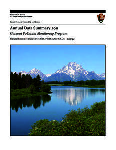 Annual Data Summary 2011; Gaseous Pollutant Monitoring Program