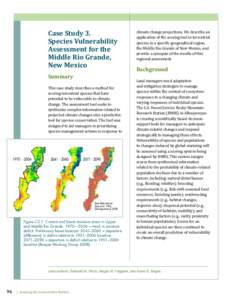 Case Study 3. Species Vulnerability Assessment for the Middle Rio Grande, New Mexico Summary