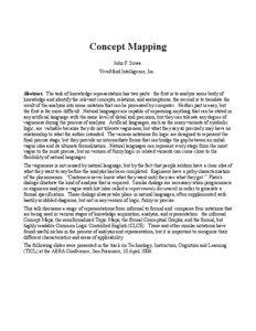 Concept Mapping John F. Sowa VivoMind Intelligence, Inc.