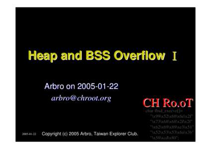 Heap and BSS Overflow Ⅰ Arbro on[removed]removed[removed]