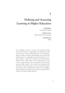 Educational psychology / Education reform / Pedagogy / Higher education in the United States / Curricula / Richard Arum / Commission on the Future of Higher Education / Student-centred learning / Educational assessment / Educational technology / Competency-based learning / Deeper Learning