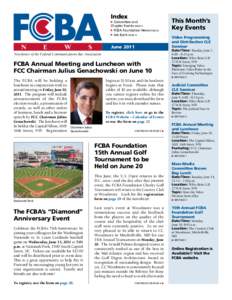 Index  Committee and Chapter Events page 4  FCBA Foundation News page 8