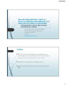 Microsoft PowerPoint - CERVICAL MUSCULOSKELETAL IMPAIRMENTS AND TEMPOROMANDIBULAR DISORDERS_Netherlands_April10_15