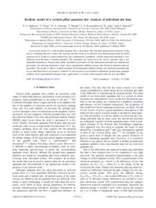 PHYSICAL REVIEW B 79, 115314 共2009兲  Realistic model of a vertical pillar quantum dot: Analysis of individual dot data P. A. Maksym,1 Y. Nishi,2 D. G. Austing,3 T. Hatano,4 L. P. Kouwenhoven,5 H. Aoki,2 and S. Taruch