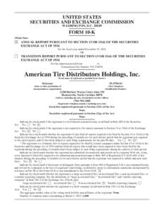 UNITED STATES SECURITIES AND EXCHANGE COMMISSION WASHINGTON, D.CFORM 10-K (Mark One)