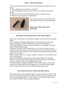Microsoft Word - T-Bar and Knob_assembly_instructions.doc