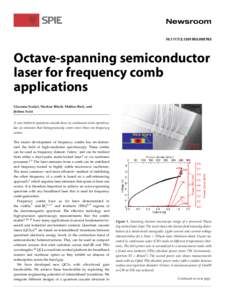 Octave-spanning semiconductor laser for frequency comb applications Giacomo Scalari, Markus Rosch,