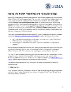 Using the FEMA Flood Hazard Resources MapUsing the FEMA Flood Hazard Resources Map