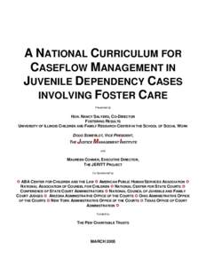 JMI Juvenile Dependency Caseflow Management Workshop