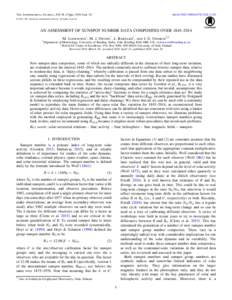 The Astrophysical Journal, 824:54 (17pp), 2016 June 10  doi:637X © 2016. The American Astronomical Society. All rights reserved.