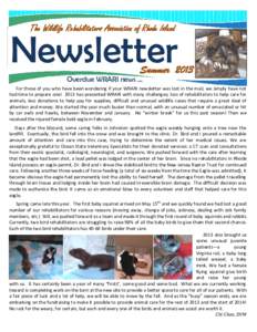 The Wildlife Rehabilitators Association of Rhode Island Island Newsletter  Summer 2013