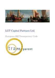 LGT Capital Partners Ltd. European SRI Transparency Code European SRI Transparency Code  Disclaimer