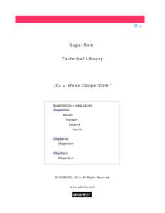 C++  SuperCom Technical Library  „C++ class CSuperCom“