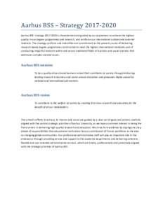 Microsoft Word - Udkast til Aarhus BSS strategy 2017-2020_160531