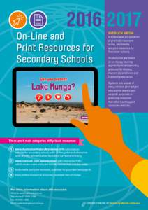 On-Line and Print Resources for Secondary Schools