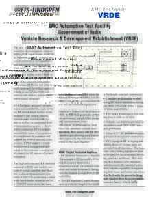 EMC Test Facility  VRDE EMC Automotive Test Facility Government of India