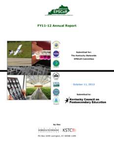 FY11-12 Annual Report  Submitted for: The Kentucky Statewide EPSCoR Committee