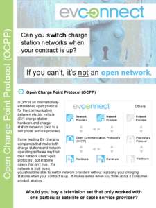 Open Charge Point Protocol (OCPP)  Can you switch charge station networks when your contract is up?