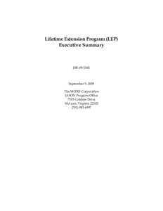 Microsoft Word - JASON LEP_Executive Summary_09-09-09