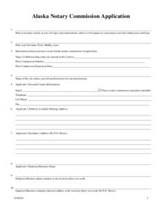 Alaska Notary Commission Application Formdoc