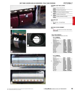 DEF TANK COVERS AND ACCESSORIES / FUEL TANK FAIRINGS  PETERBILT PETERBILT DEF TANK COVERS [Each]