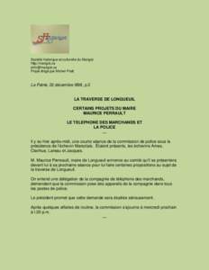 Société historique et culturelle du Marigot http://marigot.ca  Projet dirigé par Michel Pratt  La Patrie, 22 décembre l898, p.3