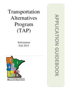 Solicitation Fall 2015 APPLICATION GUIDEBOOK  Transportation