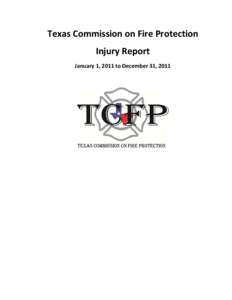 TCFP Fire Fighter Injuries 2011