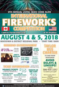 9TH ANNUAL LIVING SKIES COME ALIVE  INTERNATIONAL FIREWORKS COMPETITION