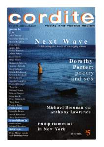 cordite NºISSNPoetry and Poetics Review  poems by