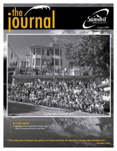 the  journal August 2009 Volume 9 Issue #08