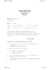 TELEX - TO 102EN  Page 1 of 1 TOI02EN CIREFI-EN