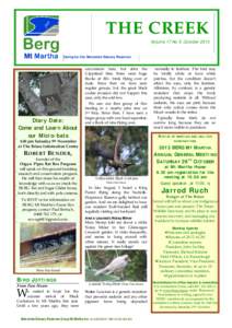 THE CREEK  Volume 17 No 5, October 2013 Caring for the Balcombe Estuary Reserves ?-