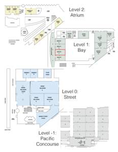 Level 2: Atrium Hyatt Regency San Francisco ROOM DIMENSIONS & CAPACITIES