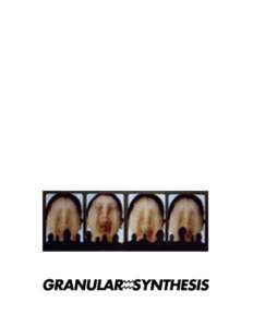 GRANULARSYNTHESIS are audiovisual media artists, that strive to fuse video and  sound into one medium where video is sound and vice versa. As an important part of this undertaking they develop real time video softwar