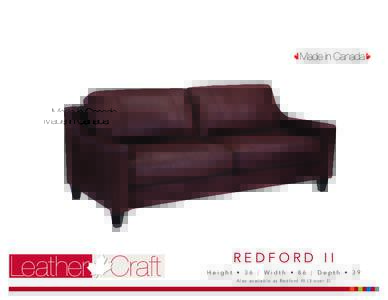 Leather Craft  REDFORD II Height • 36  |