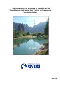 Ecoregions / Freshwater ecoregions / Isan / Rivers of Thailand / Tonlé Sap / Reservoirs and dams in Laos / Electricity Generating Authority of Thailand / International Rivers / Mekong / Dams / Water / Geography of Asia