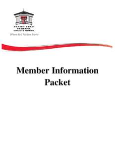 Member Information Packet Disclosures & Information Packet – NovemberLeft Blank Intentionally