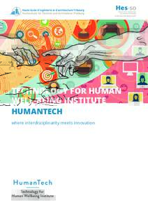 TECHNOLOGY FOR HUMAN WELL-BEING INSTITUTE HUMANTECH where interdisciplinarity meets innovation  2