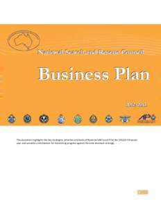 National Search and Rescue Council  Business Plan[removed]This document highlights the key strategies, priorities and tasks of National SAR Council for the[removed]financial