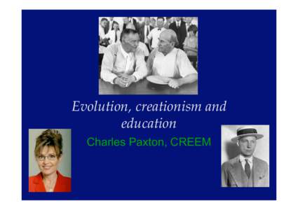 Evolution, creationism and education.ppt