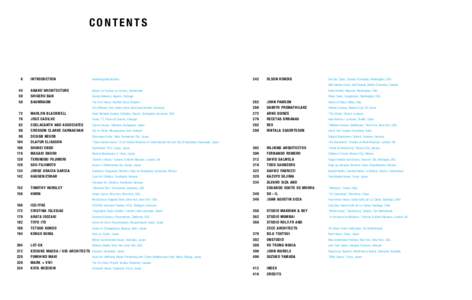 Contents  	6	Introduction Einleitung/Introduction