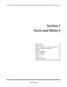 Section 1 Facts and History Fields of Study 	 11 Digital Learning