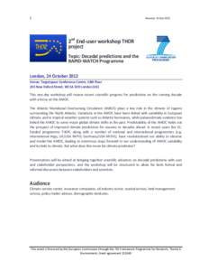 Microsoft Word - THOR_Enduser workshop_draft-168.doc