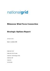 Rhiannon Wind Farm Connection  Strategic Options Report