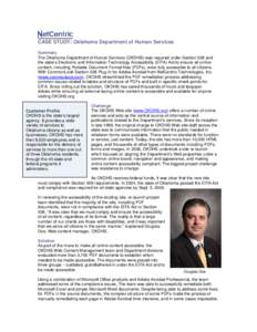 CommonLook Case Study: Oklahoma Department of Human Services