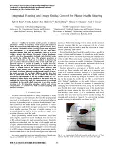 Integrated Planning and Image-Guided Control for Planar Needle Steering