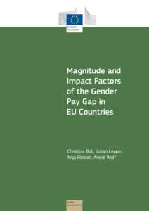 Magnitude and Impact Factors of the Gender Pay Gap in EU Countries