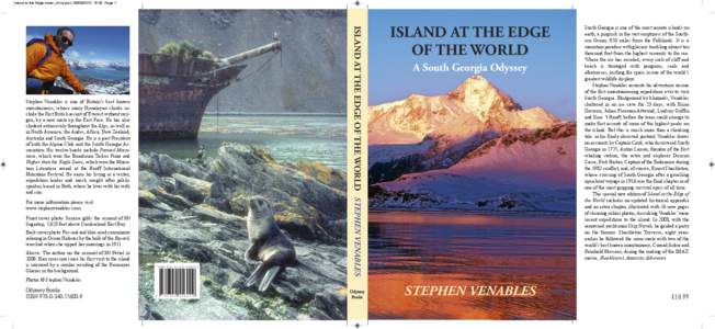 Stephen Venables / Imperial Trans-Antarctic Expedition / Venables / Boardman Tasker Prize for Mountain Literature / Ernest Shackleton / Duncan Carse / Alpine Club / Mountaineering / Climbing / British people