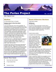 The Perlan Project  May – June 2013 Editor: Stéphane Fymat